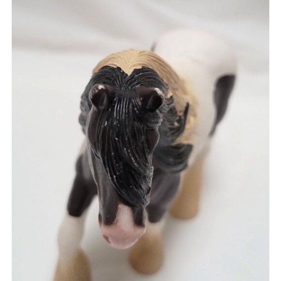 Schleich 2016 Black & White Resin Tinker Gypsy Cob Stallion Figurine Toy 13831 - Picture 6 of 8
